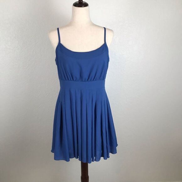 XX1 Boutique blue skater mini dress L - Picture 1 of 6